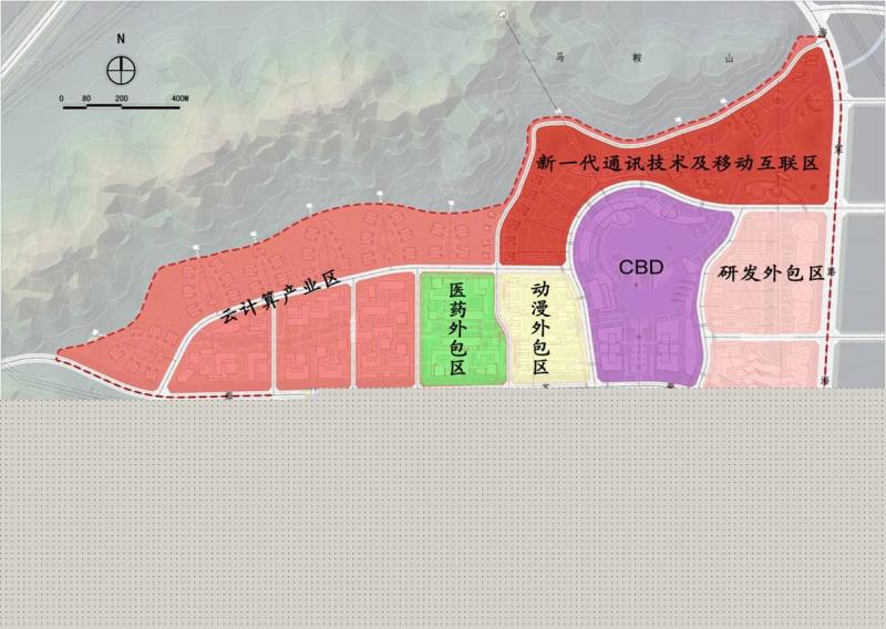 服務外包產(chǎn)業(yè)園空間布局圖